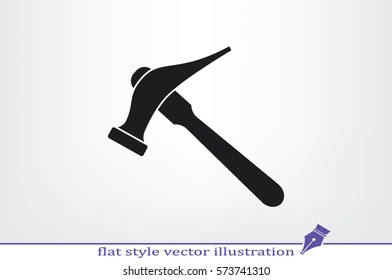 Hammer for shoe repair icon vector illustration eps10.