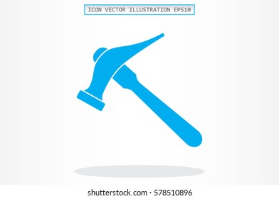 Hammer for shoe repair icon vector illustration.