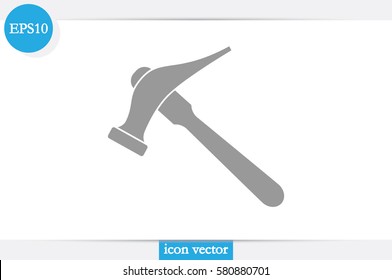 Hammer for shoe repair icon vector illustration.