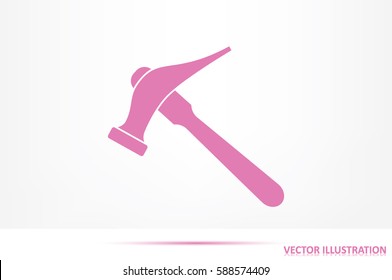 Hammer for shoe repair icon vector illustration eps10.