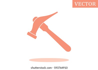Hammer for shoe repair icon vector illustration.