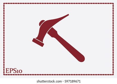 Hammer for shoe repair icon vector illustration eps10.