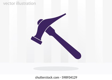 Hammer for shoe repair icon vector illustration eps10.
