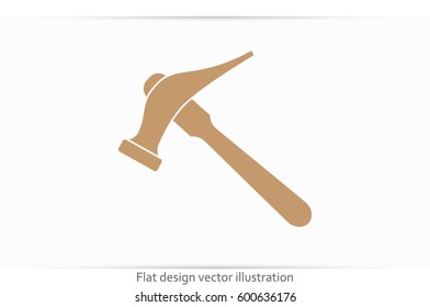 Hammer for shoe repair icon vector illustration eps10.