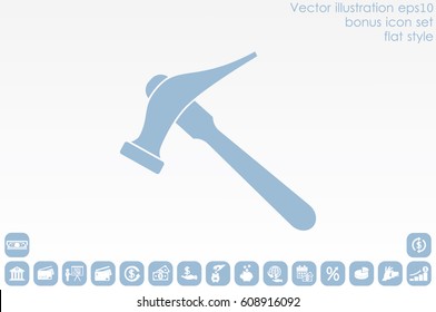 Hammer for shoe repair icon vector illustration eps10.