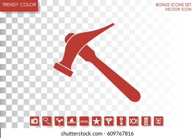 Hammer for shoe repair icon vector illustration eps10.