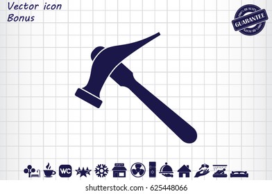 Hammer for shoe repair icon vector illustration eps10.