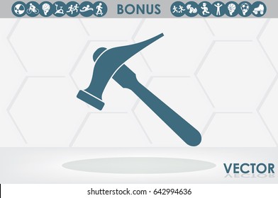 Hammer for shoe repair icon vector illustration eps10.