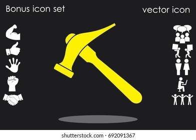 Hammer for shoe repair icon vector illustration eps10.