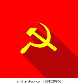  Hammer and Sickle  communist symbol vector 