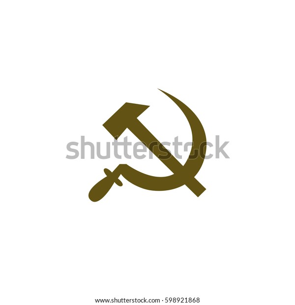 Hammer Sickle Isolated Stock Vector Icon Stock Vector (Royalty Free