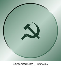 Hammer and sickle isolated vector illustration