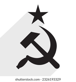 hammer and sickle, soviet union, vector illustration 