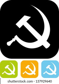 Hammer and Sickle vector icon