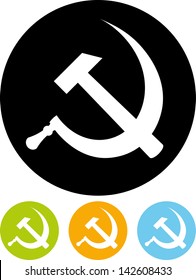 Hammer and Sickle vector icon