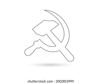 Vektorsymbol von Hammer und Sichel