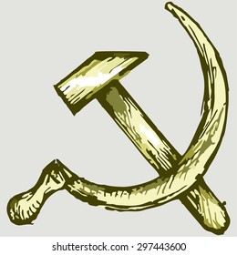 Hammer and sickle. Vector Image