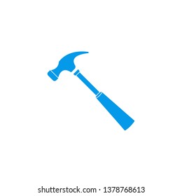Hammer sign icon - vector