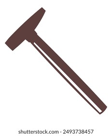 hammer silhouette. hammer flat icon