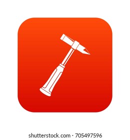 Hammer slag of welder icon digital red for any design isolated on white vector illustration