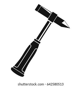 Hammer slag of welder icon in simple style isolated vector illustration