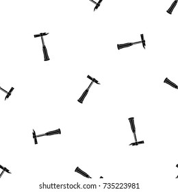 Hammer slag of welder pattern repeat seamless in black color for any design. Vector geometric illustration