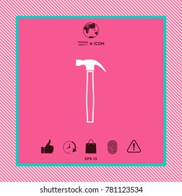 Hammer symbol icon