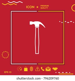 Hammer symbol icon