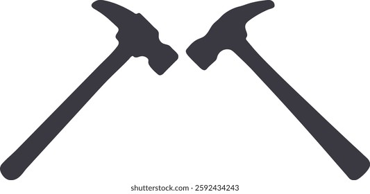 Hammer symbol vector art, Hammer icon set, hammer icon design vector illustration