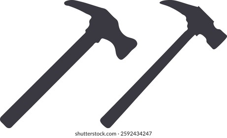 Hammer symbol vector art, Hammer icon set, hammer icon design vector illustration