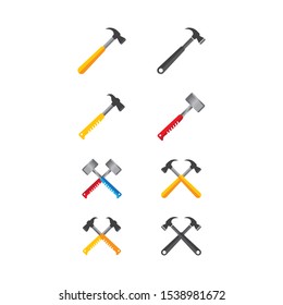 Hammer symbol vector icon illustration