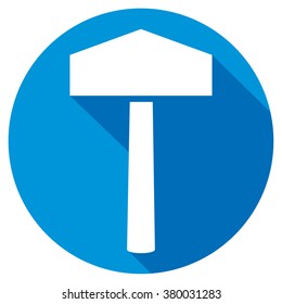 hammer of thor flat icon