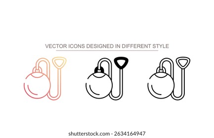 Hammer Throw icon design with white background stock illustration