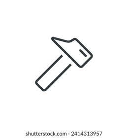Symbol für die Bauausrüstung von Hammerwerkzeugen, Vektorgrafik