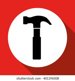 hammer tool design, vector illustration