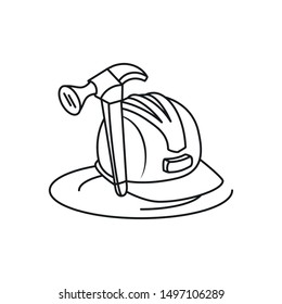 hammer tool handle with helmet secure