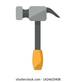 hammer tool icon cartoon isolated vector illustration graphic design
