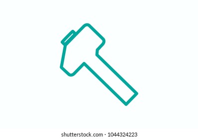 hammer, tool, icon, illustration