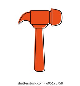 hammer tool icon image 