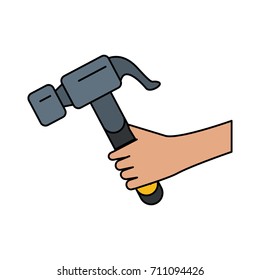 hammer tool icon image 