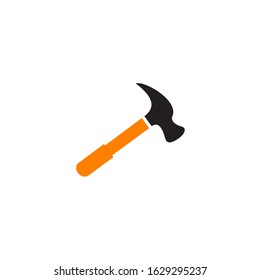Hammer tool icon logo design vector template