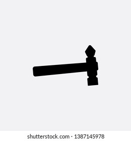 hammer tool icon sign signifier vector