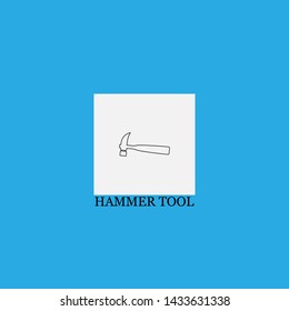 hammer tool icon sign signifier vector