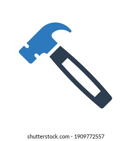 Hammer tool icon sign symbol