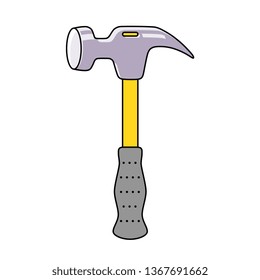 Hammer tool isolated
