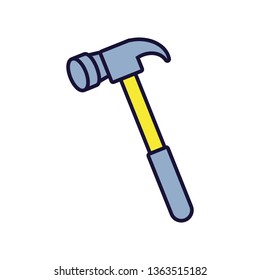 hammer tool isolated icon