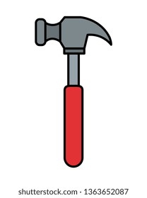 hammer tool isolated icon