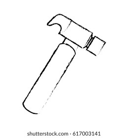 hammer tool isolated icon