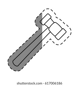 hammer tool isolated icon