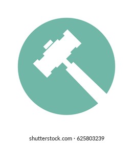 hammer tool isolated icon